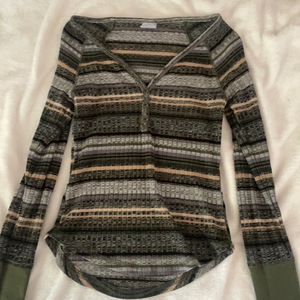 Green Striped Longsleeve